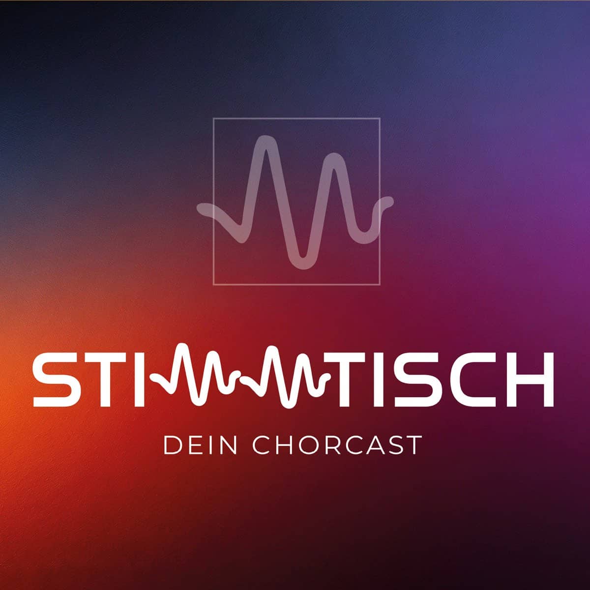 Cover „Stimmtisch – Dein Chorcast“ – zur Podcast-Seite des ChorVerbands NRW